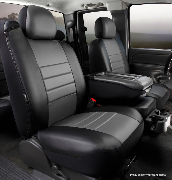FIA SL67-20 GRAY LeatherLite™ Custom Seat Cover - Truck Part Superstore