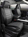 FIA SL69-46 GRAY LeatherLite™ Custom Seat Cover; Leatherette; Gray/Black; Bucket Seats; - Truck Part Superstore