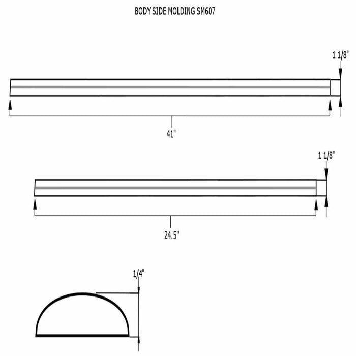 Coast To Coast CCISM607 Direct Fit Chrome 4 Piece - Truck Part Superstore