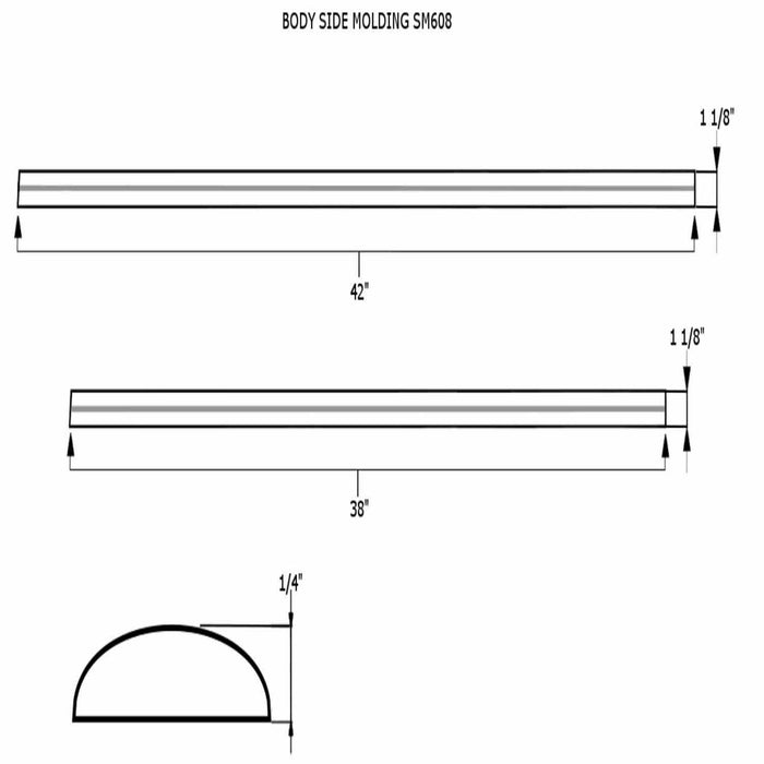 Coast To Coast CCISM608 Direct Fit Chrome 4 Piece - Truck Part Superstore