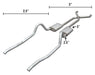 Pypes Performance Exhaust SMA30S 67-73 Mopar A-Body Hybrid 3-2.5 Inch Crossmenber Back W/ X-Pipe System Race Pro Muffler Pypes Exhaust - Truck Part Superstore