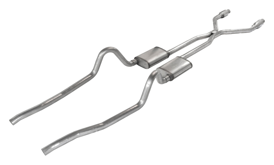 Pypes Performance Exhaust SMA940TE Crossmember Back w/H-Pipe Exhaust System 75-76 Mopar A-Body Split Rear Dual Exit 2.5 in Intermediate And Tail Pipe Turbo Pro Mufflers/Hardware Incl Tip Not Incl Catalytic Converter Incl Pypes Exhaust - Truck Part Superstore