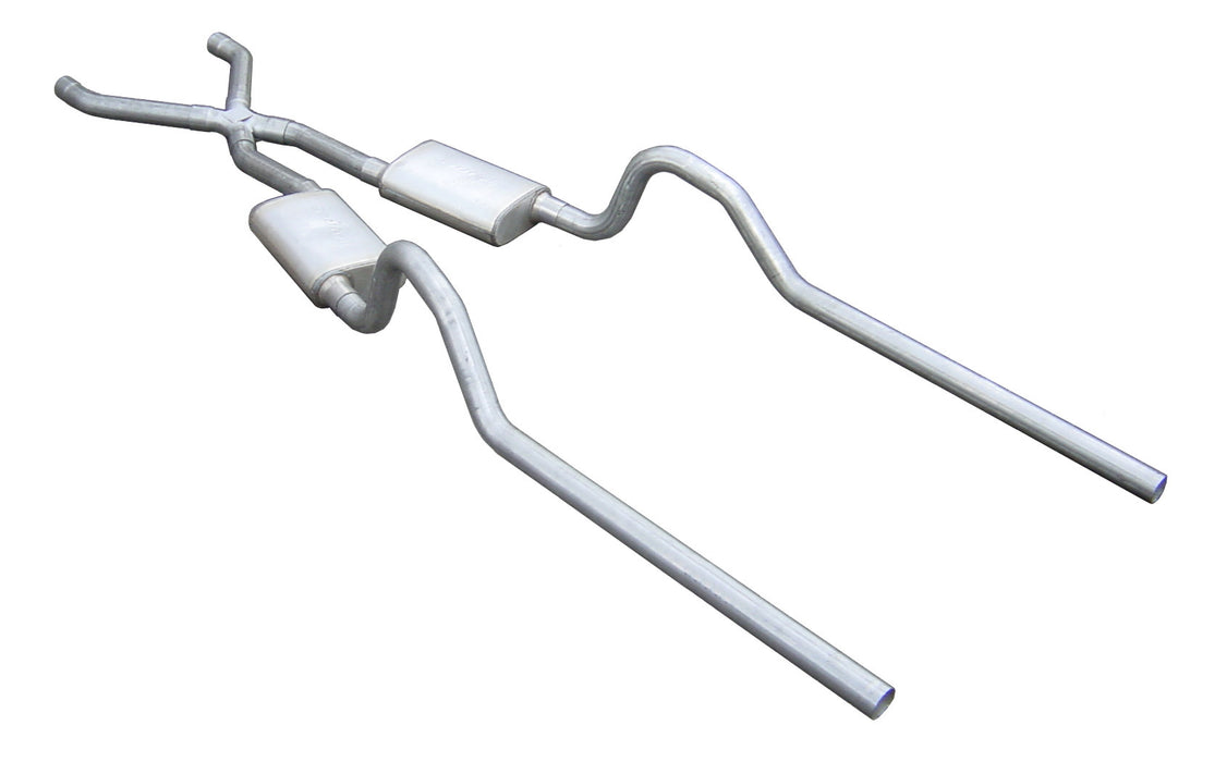 Pypes Performance Exhaust SMB10S33 Crossmember Back w/X-Pipe Exhaust System Split Rear Dual Exit 2.5 in Intermediate And Tail Pipe 18 in Street Pro Mufflers/Hardware Incl Tip Not Incl Pypes Exhaust - Truck Part Superstore