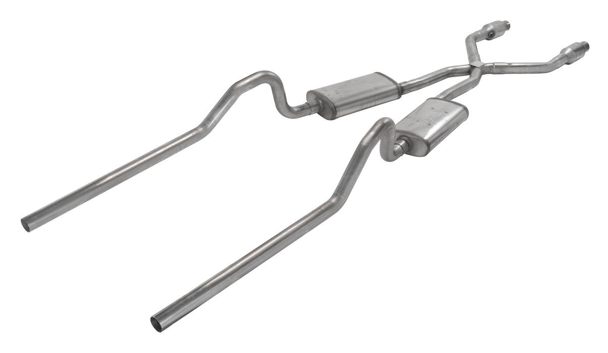 Pypes Performance Exhaust SMB910S33E Crossmember Back w/X-Pipe Exhaust System Split Rear Dual Exit 2.5 in Intermediate And Tail Pipe 18 in Street Pro Mufflers/Hardware Incl Tip Not Incl Catalytic Converter Incl Pypes Exhaust - Truck Part Superstore