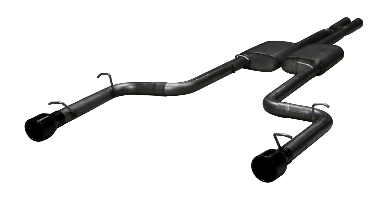 Pypes Performance Exhaust SMC10VB Phantom Series Cat Back Exhaust System Split Rear Dual Exit 2.5 in Intermediate And Tail Pipe Violator Muffler/Hardware/4 in Black Tips Incl Natural 409 Stainless Steel Pypes Exhaust - Truck Part Superstore