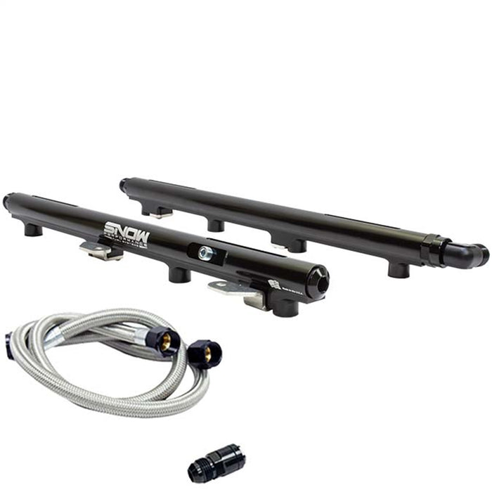 Nitrous Express SNF-30011F Fuel Rail Kit; Two 1/8-NPT Plugs; Four 8AN Inlet/Outlet Fittings; - Truck Part Superstore
