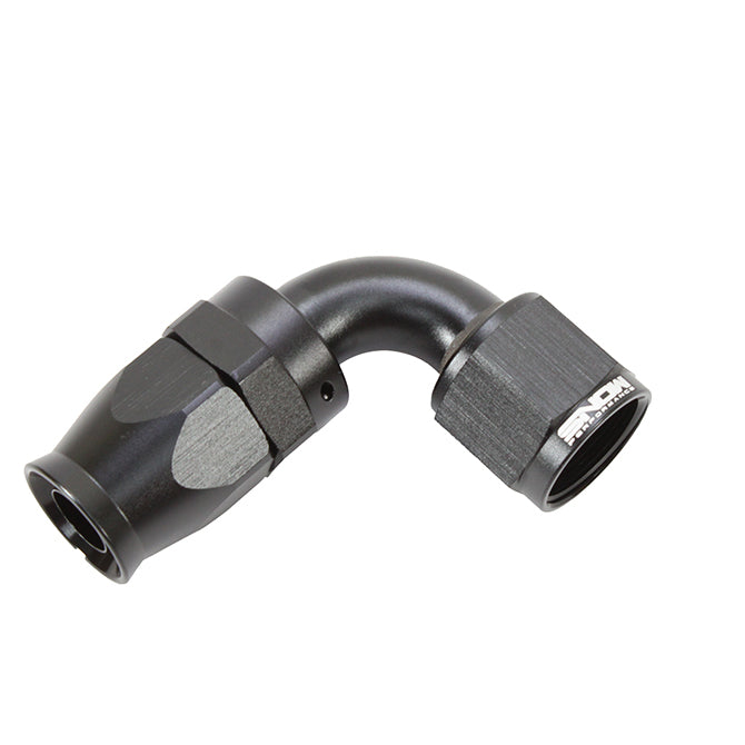 Snow Performance SNF-60190 -10 AN 90 Degree PTFE Hose End; Black. - Truck Part Superstore
