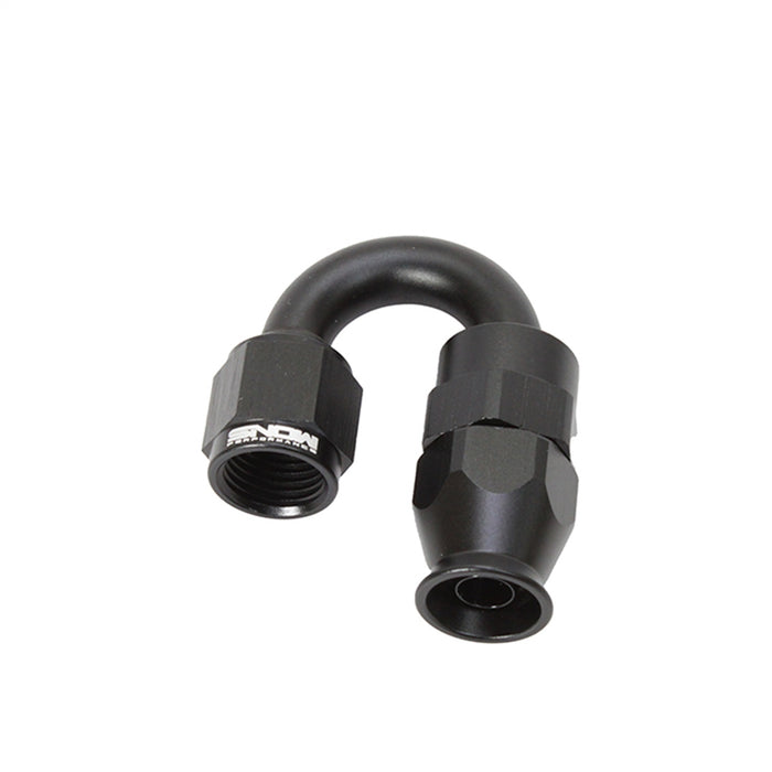 Nitrous Express SNF-60618 PTFE Hose End; 6 AN; 180 Degree; Black; - Truck Part Superstore