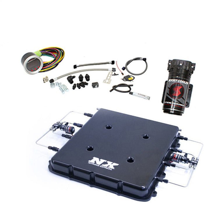 Nitrous Express SNO-15127H-LT4-T Water/Methanol Injection System; w/Billet LT4 Supercharger Lid; w/o Tank; - Truck Part Superstore