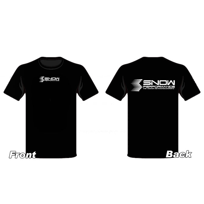 Snow Performance SNO-19110L SNOW T-shirt Black W/white Logo Large. - Truck Part Superstore