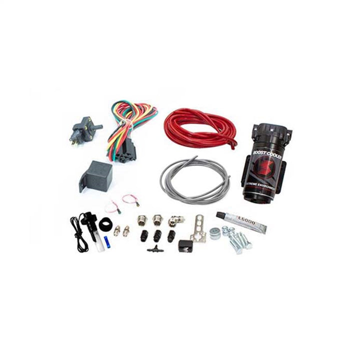 Nitrous Express SNO-201-T Stage 1 Boost Cooler™ Forced Induction Water-Methanol Injection Kit (Red High Te - Truck Part Superstore