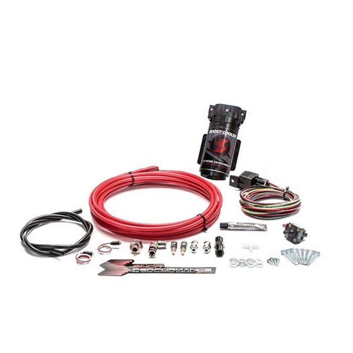 Nitrous Express SNO-301-T Diesel Stage 1 Boost Cooler™ Water-Methanol Injection Kit (Red High Temp Nylon T - Truck Part Superstore