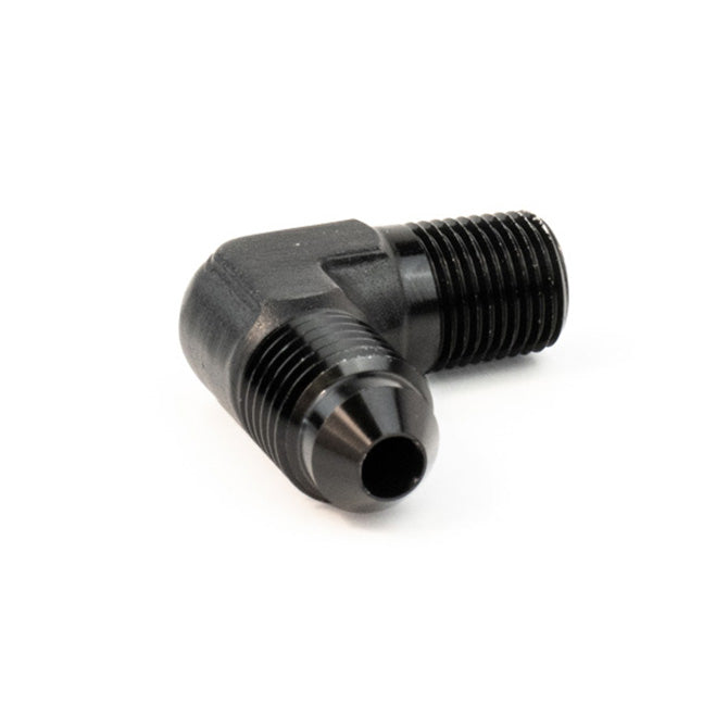 Snow Performance SNO-807-BRD 1/8" NPT to 4AN  Elbow Water Methanol Fitting; Black. - Truck Part Superstore