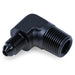 Snow Performance SNO-808-BRD 3/8" NPT to 4AN Elbow Water Methanol Fitting; Black. - Truck Part Superstore