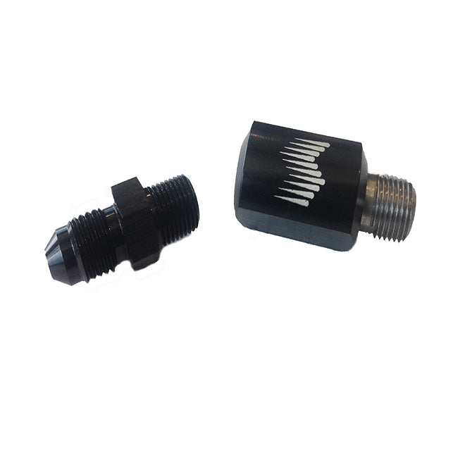 Snow Performance SNO-809-BRD Low Profile Water-Methanol Nozzle Holder 4AN Elbow. - Truck Part Superstore