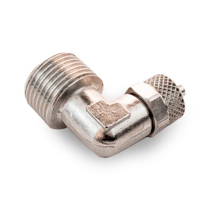 Snow Performance SNO-82081R-90 90deg Res Fitting 3/8 NPT- 1/4 Quick Connect. - Truck Part Superstore