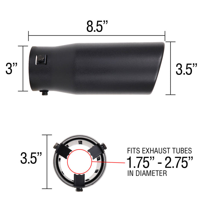 Spectre 22360 Exhaust Tail Pipe Tip - Truck Part Superstore
