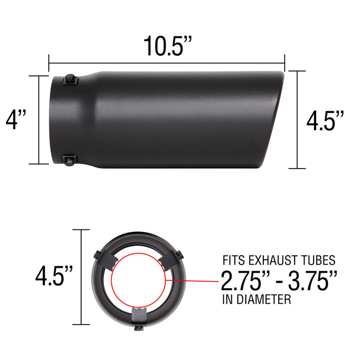 Spectre 22361 Exhaust Tail Pipe Tip - Truck Part Superstore