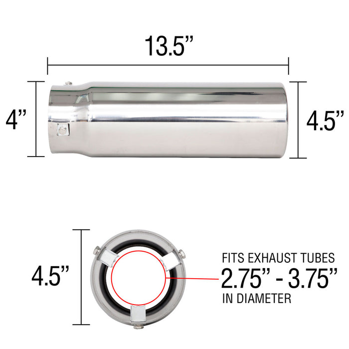 Spectre 22431 Exhaust Tail Pipe Tip - Truck Part Superstore