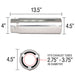Spectre 22431 Exhaust Tail Pipe Tip - Truck Part Superstore