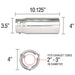 Spectre 25556 Exhaust Tail Pipe Tip - Truck Part Superstore