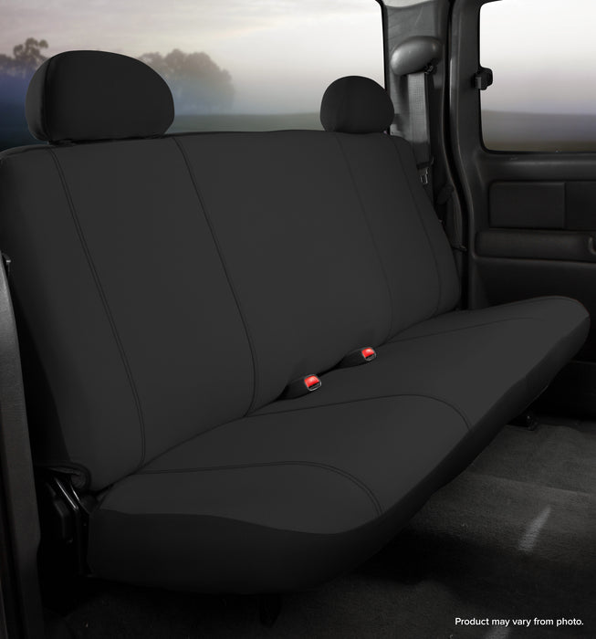 FIA SP82-7 BLACK Seat Protector™ Custom Seat Cover; Rear Bench Seat; w/Armrest; Black; - Truck Part Superstore