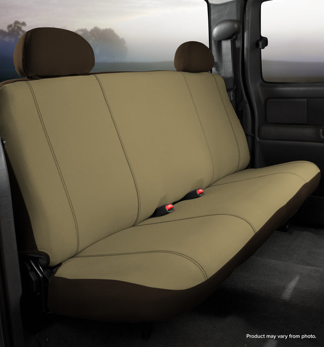 FIA SP82-7 TAUPE Seat Protector™ Custom Seat Cover; Rear Bench Seat; w/Armrest; Taupe; - Truck Part Superstore