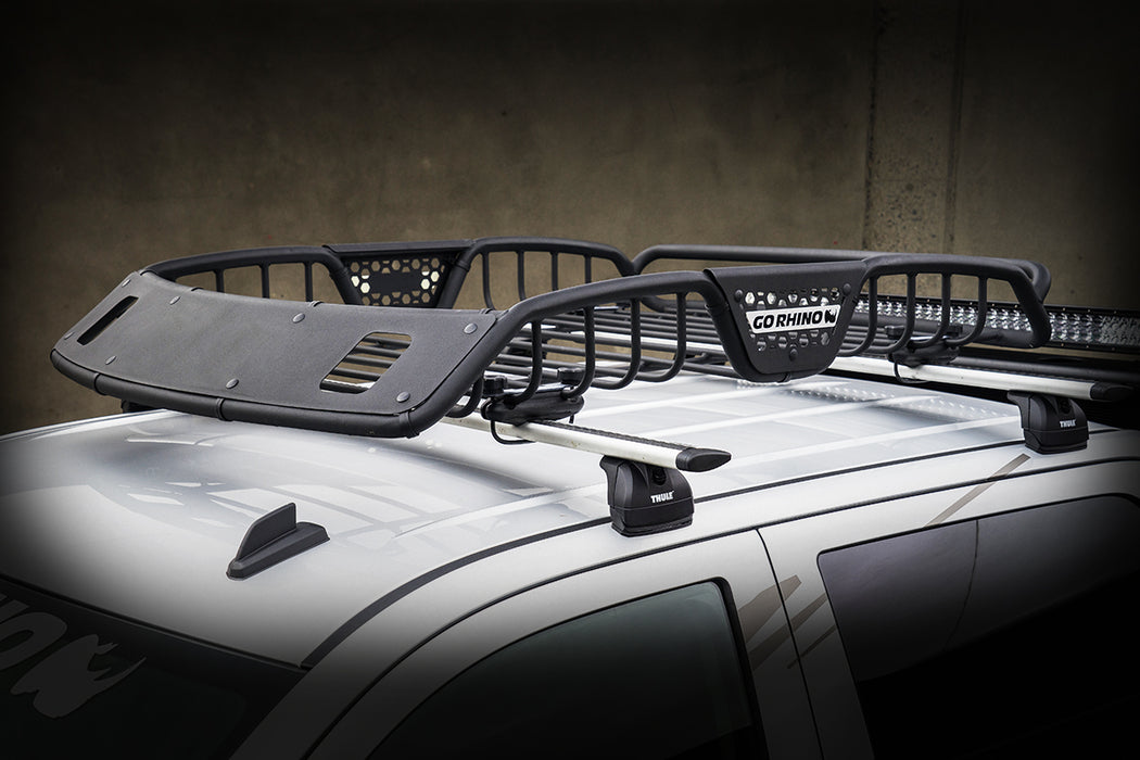 Go Rhino 59025T SR20 Tubular Steel Roof Rack With 2x Light Mount Openings - 48" Long - Truck Part Superstore