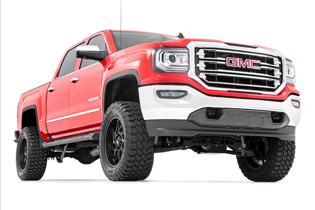 Rough Country SRB071785 HD2 Running Boards 07-19 Silverado/Sierra Crew Cab Rough Country - Truck Part Superstore
