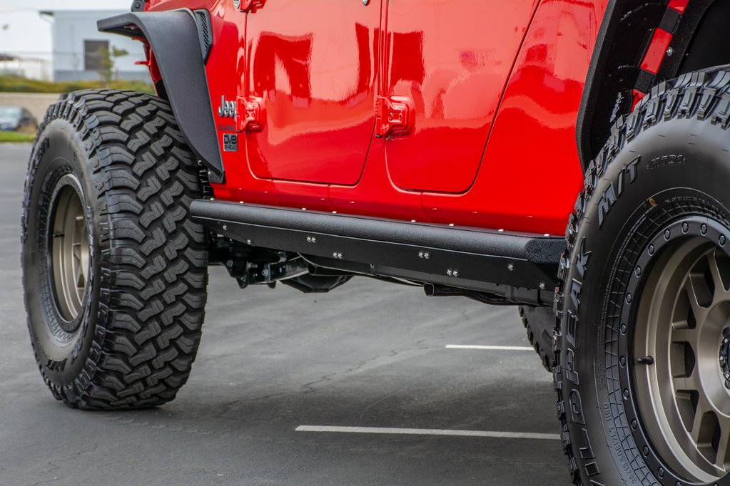 DV8 Offroad SRGL-02 Gladiator Side Step/Slider For 19-Current Jeep Gladiator JT Bolt On Side Step/Slider DV8 Offroad - Truck Part Superstore