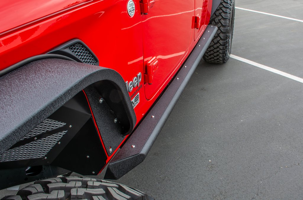 DV8 Offroad SRGL-02 Gladiator Side Step/Slider For 19-Current Jeep Gladiator JT Bolt On Side Step/Slider DV8 Offroad - Truck Part Superstore