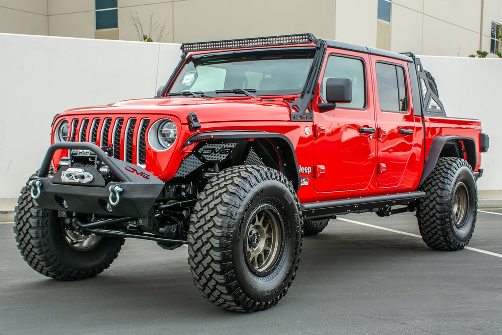 DV8 Offroad SRGL-02 Gladiator Side Step/Slider For 19-Current Jeep Gladiator JT Bolt On Side Step/Slider DV8 Offroad - Truck Part Superstore