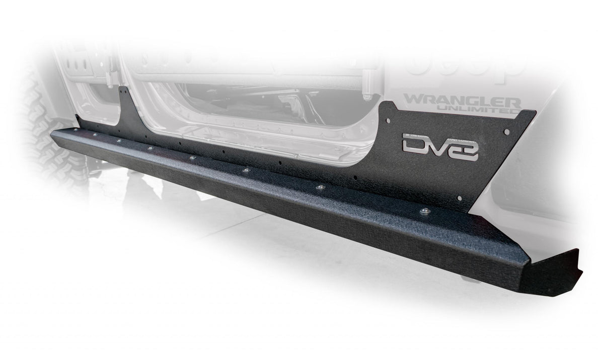 DV8 Offroad SRJL-06 Jeep JL Rocker Guards W/ Rock Skins 18-Present Jeep JL 4 Door DV8 Offroad - Truck Part Superstore