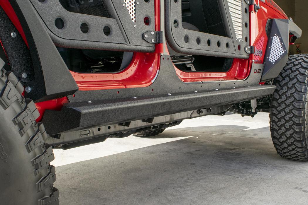 DV8 Offroad SRJL-06 Jeep JL Rocker Guards W/ Rock Skins 18-Present Jeep JL 4 Door DV8 Offroad - Truck Part Superstore