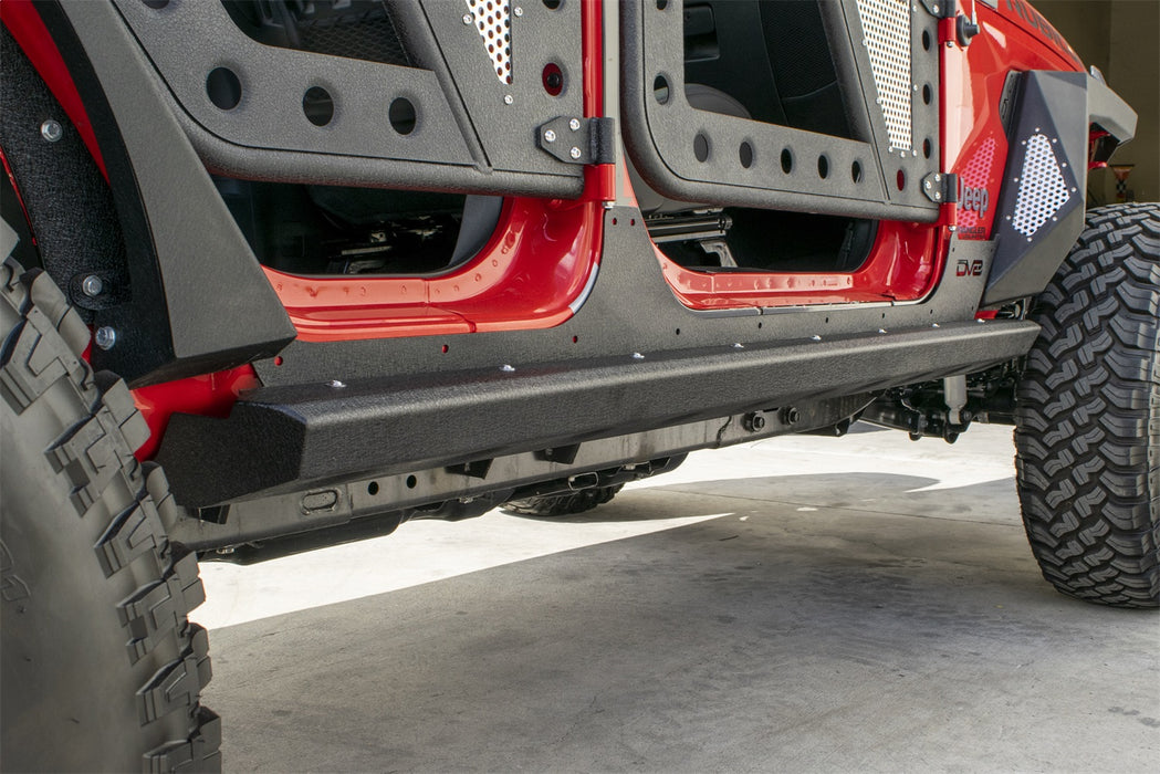 DV8 Offroad SRJL-06 Jeep JL Rocker Guards W/ Rock Skins 18-Present Jeep JL 4 Door DV8 Offroad - Truck Part Superstore