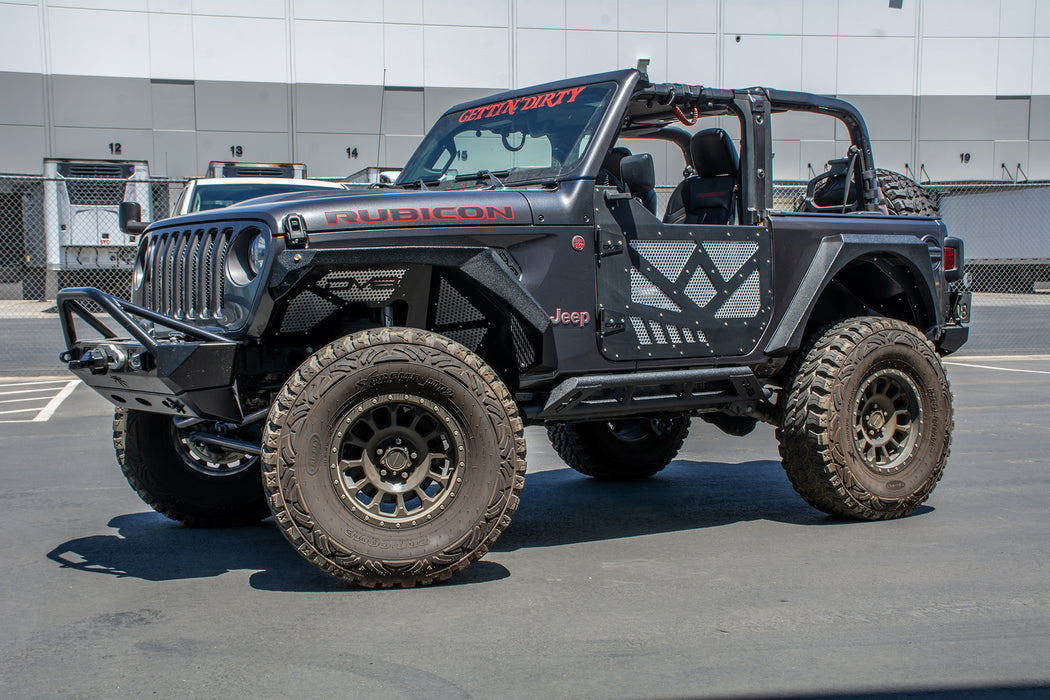 DV8 Offroad SRJL-23 Jeep JL Tubular Rock Slider with Plated End Caps 18-Present Jeep JL 2 Door DV8 Offroad - Truck Part Superstore