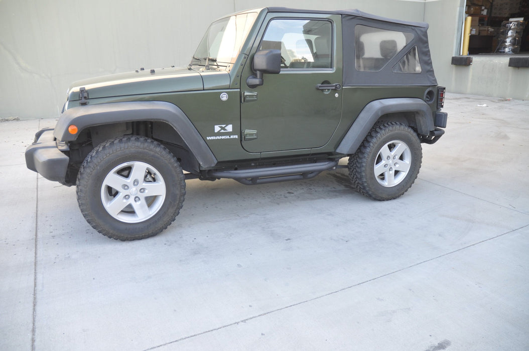DV8 Offroad SRSOTB-03 Jeep JK Rock Guard/Sliders Black 07-18 Wrangler JK 2 Door Steel DV8 Offroad - Truck Part Superstore