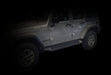 DV8 Offroad SRSOTB-10 Jeep JK Rock Slider Step 07-18 Wrangler JK Matt Black 4 Door Plated Steel DV8 Offroad - Truck Part Superstore