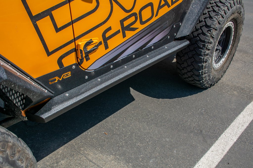 DV8 Offroad SRSOTB-12 Jeep JK Body and Frame Mounted Sliders For 07-18 Jeep Wrangler JK 4 Door - Truck Part Superstore