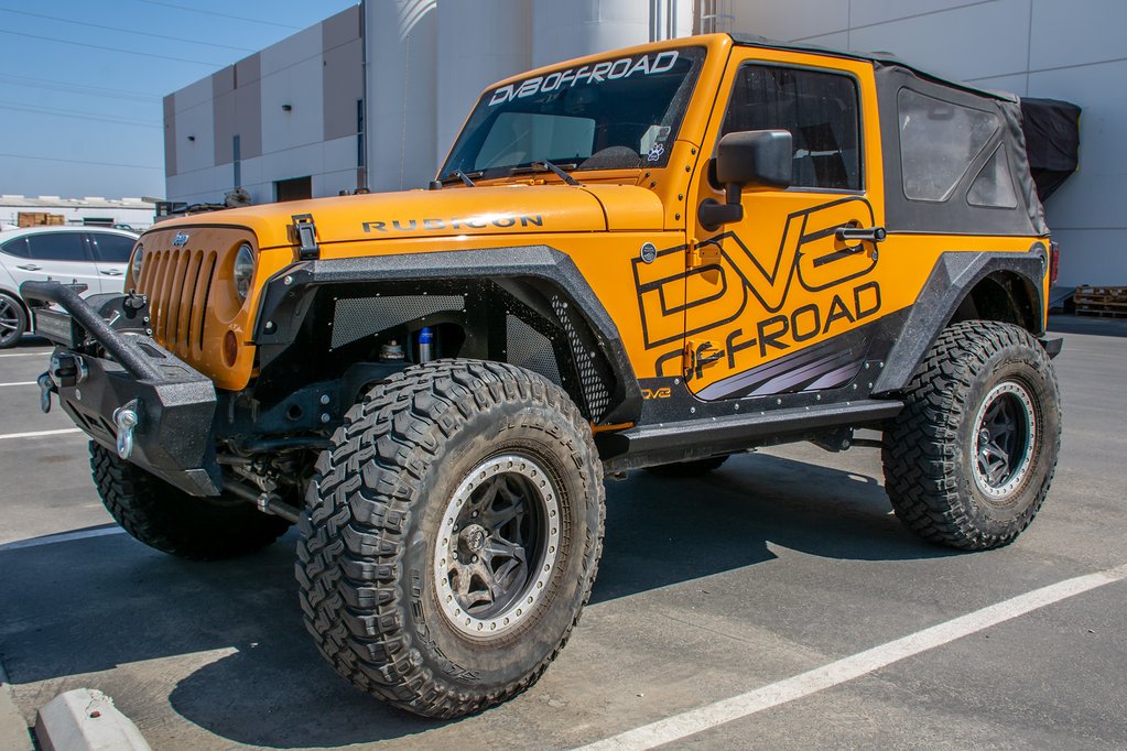 DV8 Offroad SRSOTB-12 Jeep JK Body and Frame Mounted Sliders For 07-18 Jeep Wrangler JK 4 Door - Truck Part Superstore