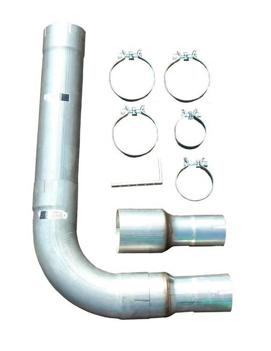 Pypes Performance Exhaust STD006 Diesel Single Stack Kit 5 in Single Exit Natural Finish Hardware Incl 409 Stainless Steel Pypes Exhaust - Truck Part Superstore