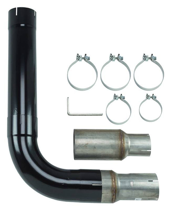 Pypes Performance Exhaust STD006B Diesel Single Stack Kit 5 in Single Exit Black Finish Hardware Incl 409 Stainless Steel Pypes Exhaust - Truck Part Superstore