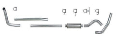 Pypes Performance Exhaust STD020 Turbo Back Exhaust System Single Side Exit 99-03 Ford 4 in Intermediate And Tail Pipe Muffler/Hardware Incl Tip Not Incl Natural Finish 409 Stainless Steel Pypes Exhaust - Truck Part Superstore