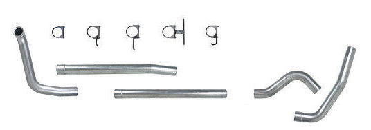 Pypes Performance Exhaust STD020NM Turbo Back Exhaust System Single Side Exit 99-03 Ford 4 in Intermediate And Tail Pipe Hardware Incl Tip Not Incl Natural Finish 409 Stainless Steel Pypes Exhaust - Truck Part Superstore