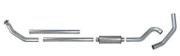 Pypes Performance Exhaust STD050 Turbo Back Exhaust System Single Side Exit 94-02 Dodge Ram 2500/3500 4 in Intermediate And Tail Pipe Muffler/Hardware Incl Tip Not Incl Natural Finish 409 Stainless Steel Pypes Exhaust - Truck Part Superstore