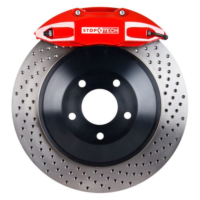 StopTech 82.432.5100.72 StopTech Big Brake Kit; Red Caliper; Drilled One-Piece Rotor; Front - Truck Part Superstore