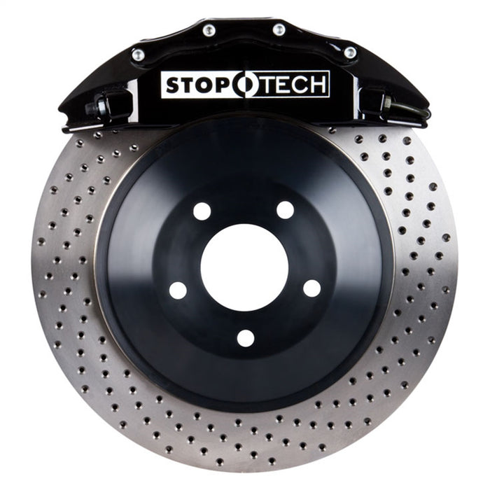 StopTech 82.242.6100.52 StopTech Big Brake Kit; Black Caliper; Drilled One-Piece Rotor; Front - Truck Part Superstore