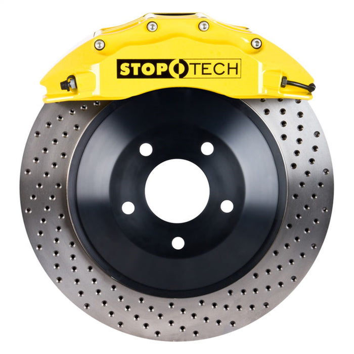 StopTech 82.242.6100.82 StopTech Big Brake Kit; Yellow Caliper; Drilled One-Piece Rotor; Front - Truck Part Superstore