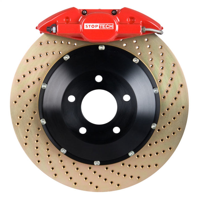 StopTech 83.133.0023.74 StopTech Big Brake Kit; Red Caliper; Drilled Two-Piece Rotor; Front - Truck Part Superstore