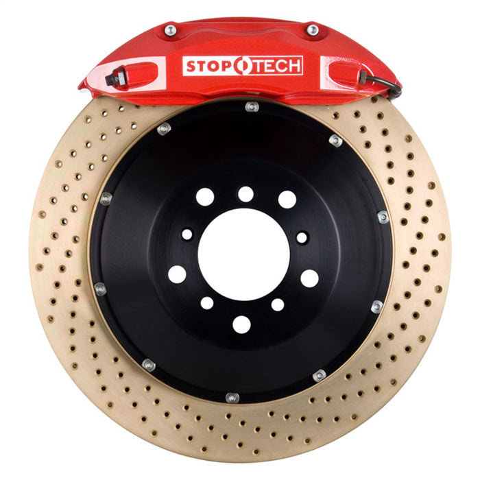 StopTech 83.434.4300.74 StopTech Big Brake Kit; Red Caliper; Drilled Two-Piece Rotor; Front - Truck Part Superstore